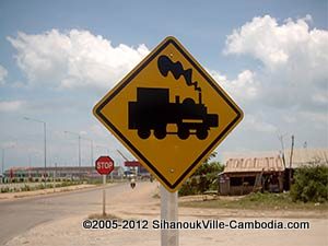 railway crossing at the port