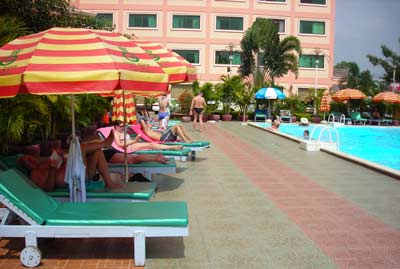 Golden Sand Hotel and Casino in Sihanoukville, Cambodia.