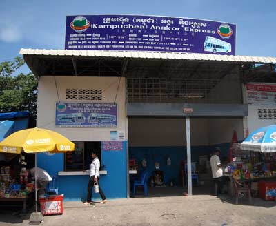 Bus Schedule to Phnom Penh, Kampot, and Koh Kong from Sihanoukville, Cambodia.