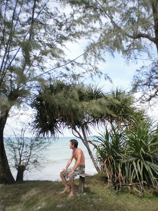 peter chillin on otres beach, sihanoukville, cambodia