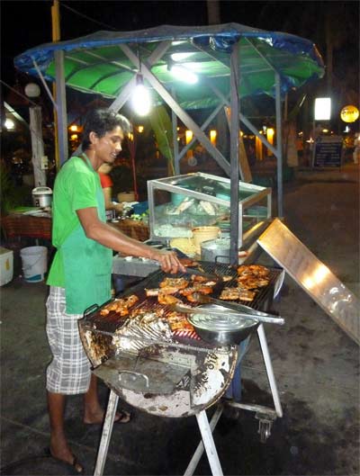 bbq at the beach nightlife sihanoukville, cambodia