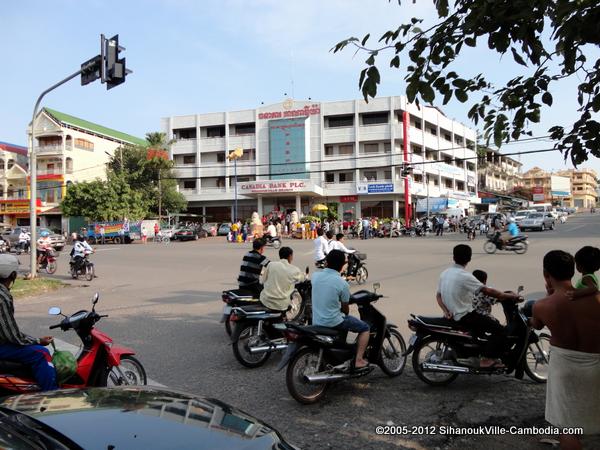 Canadia Bank in Sihanoukville, Cambodia.