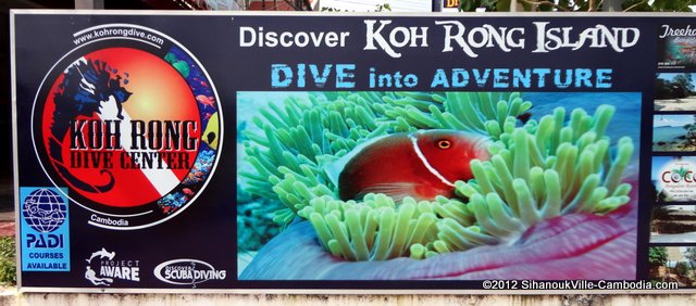 Koh Rong Dive Center in Sihanoukville, Cambodia.