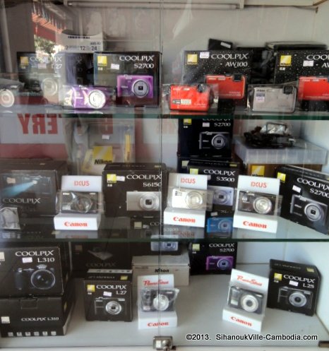 Rasmey Sorya Camera Shop in SihanoukVille, Cambodia.