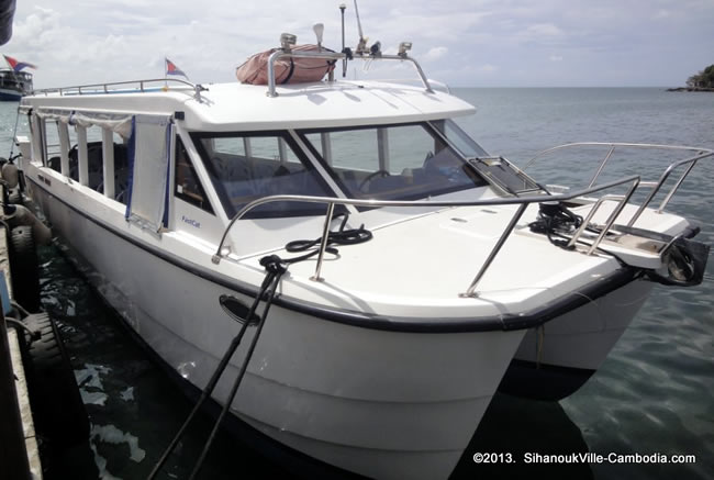 Koh Rong Speed Ferry Cambodia Boat Ferry in SihanoukVille, Cambodia.