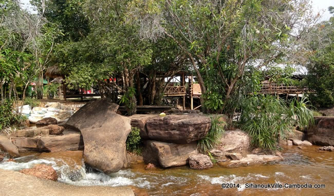 Kbal Chhay Waterfall in SihanoukVille, Cambodia.