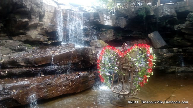 Kbal Chhay Waterfall in SihanoukVille, Cambodia.