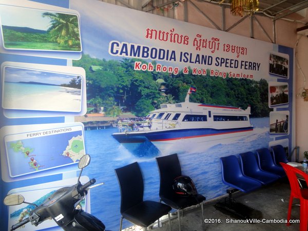 Island Speed Ferry Cambodia in SihanoukVille, Cambodia.