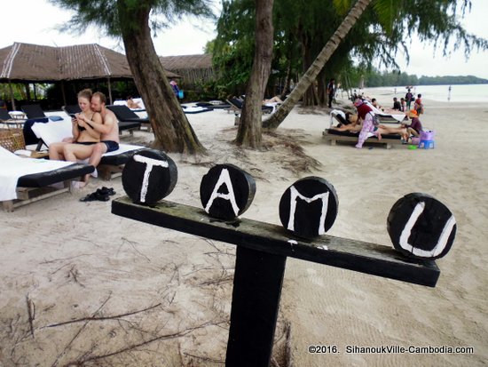 Tamu Otres in Sihanoukville, Cambodia.  Rooms and Food on the Beach.