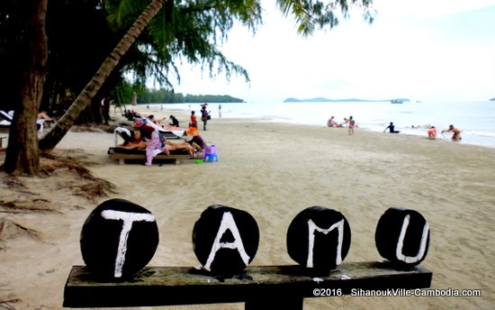 Tamu Otres in Sihanoukville, Cambodia.  Rooms and Food on the Beach.