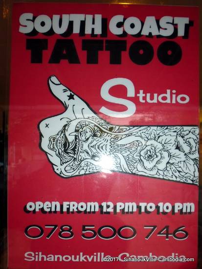 South Coast Tattoo Studio in SihanoukVille, Cambodia.