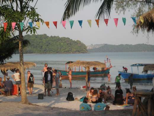 The Last Point on Koh Ta Kiev Island in SihanoukVille, Cambodia.