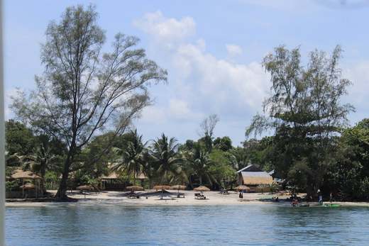 The Last Point on Koh Ta Kiev Island in SihanoukVille, Cambodia.