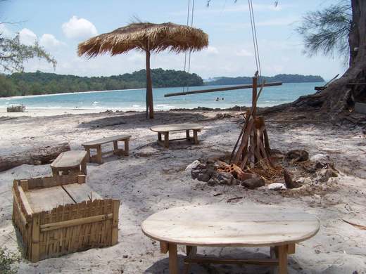 The Last Point on Koh Ta Kiev Island in SihanoukVille, Cambodia.