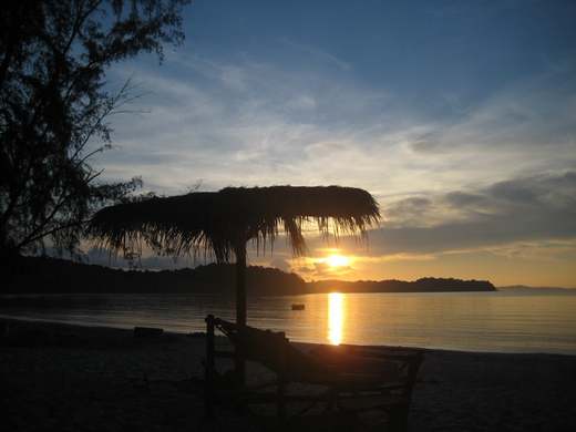 The Last Point on Koh Ta Kiev Island in SihanoukVille, Cambodia.