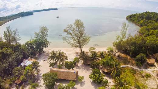 The Last Point on Koh Ta Kiev Island in SihanoukVille, Cambodia.