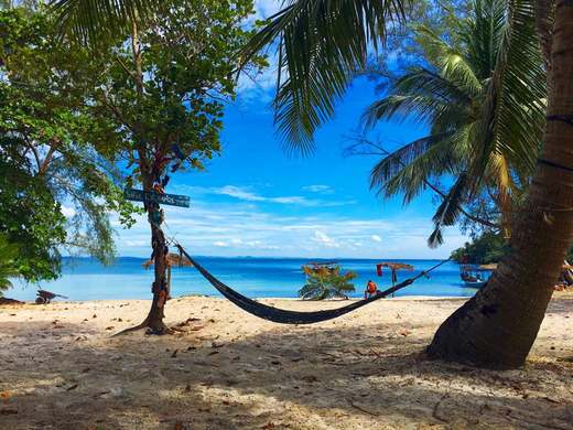 The Last Point on Koh Ta Kiev Island in SihanoukVille, Cambodia.