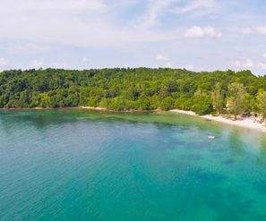 The Last Point on Koh Ta Kiev Island in SihanoukVille, Cambodia.