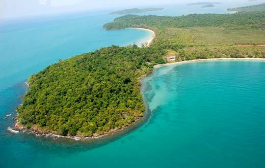 The Last Point on Koh Ta Kiev Island in SihanoukVille, Cambodia.