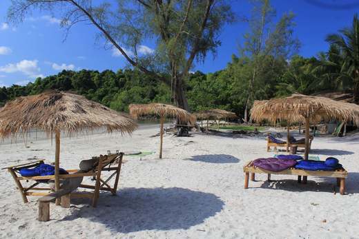 The Last Point on Koh Ta Kiev Island in SihanoukVille, Cambodia.