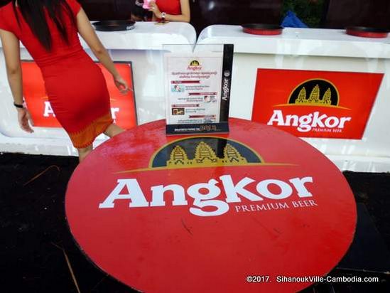 Angkor Beer in Sihanoukville, Cambodia.  My Country, My Beer.