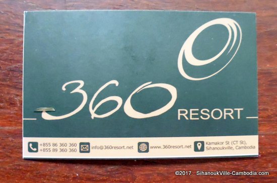 360 Resort in SihanoukVille, Cambodia.