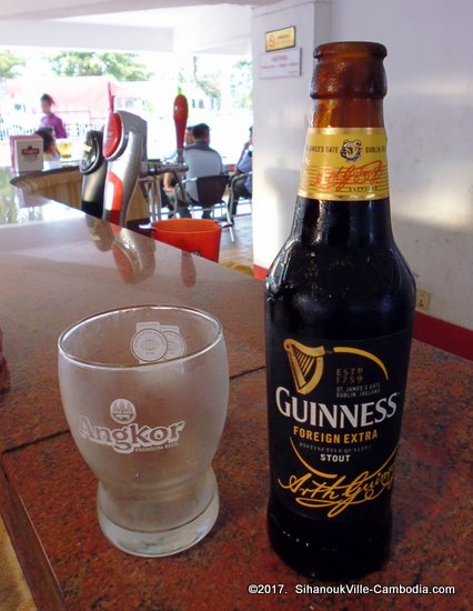 Angkor Beer in Sihanoukville, Cambodia.  My Country, My Beer.