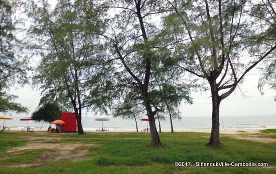 Occheuteal Beach in Sihanoukville, Cambodia.