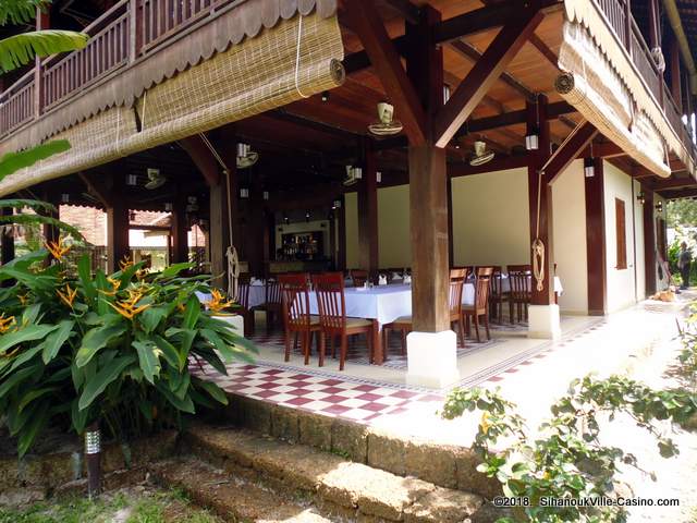 Samot Baitong Resort & Restaurant in SihanoukVille, Cambodia.  Otres Riverside.