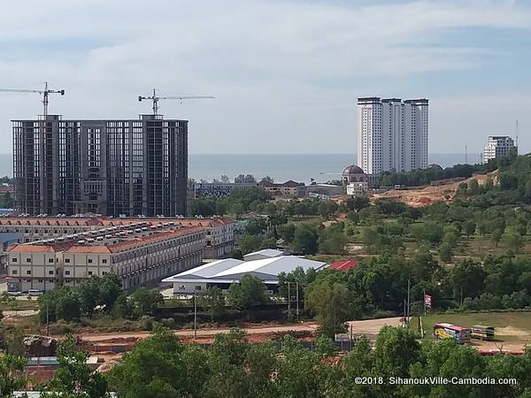 Pearl Casino Entertainment and YK Central Mall in SihanoukVille, Cambodia.