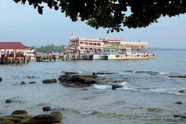 Serendipty Beach in Sihanoukville, Cambodia.