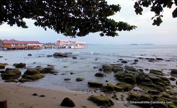 Serendipty Beach in Sihanoukville, Cambodia.