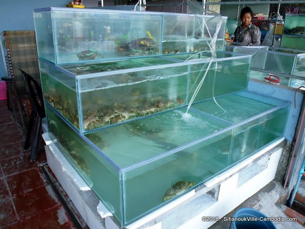 SihanoukVille Seafood Market in SihanoukVille, Cambodia.