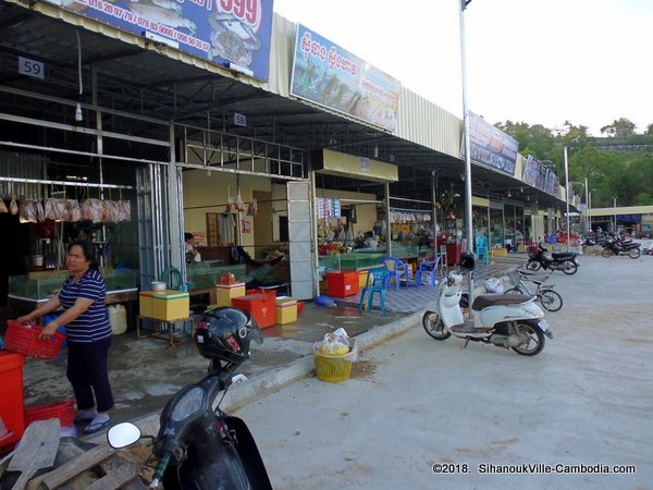 SihanoukVille Seafood Market in SihanoukVille, Cambodia.