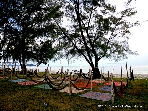 Occheuteal Beach in Sihanoukville, Cambodia.