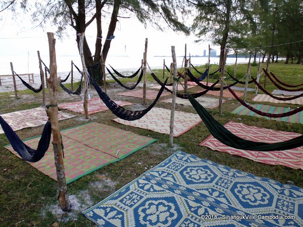 Occheuteal Beach in Sihanoukville, Cambodia.