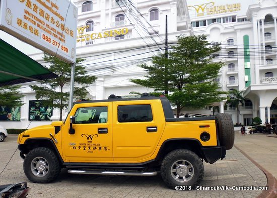 White Sand Palace and Casino in SihanoukVille, Cambodia.