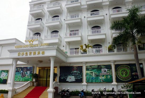 White Sand Palace and Casino in SihanoukVille, Cambodia.