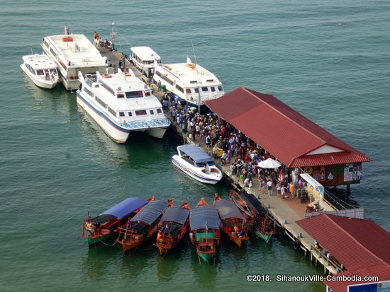 Ferry Schedule between SihanoukVille and the Islands.