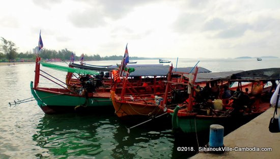 Ferry Schedule between SihanoukVille and the Islands.