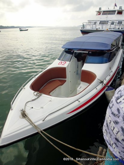 Ferry Schedule between SihanoukVille and the Islands.