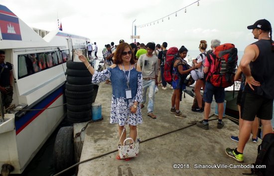 Ferry Schedule between SihanoukVille and the Islands.