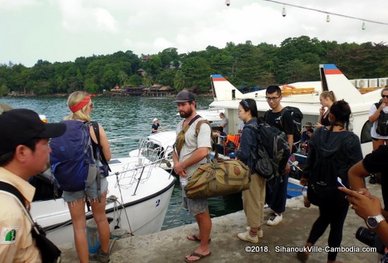 Ferry Schedule between SihanoukVille and the Islands.