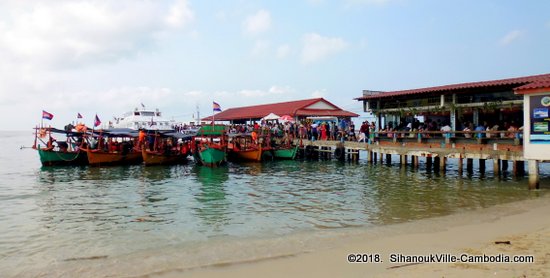 Ferry Schedule between SihanoukVille and the Islands.