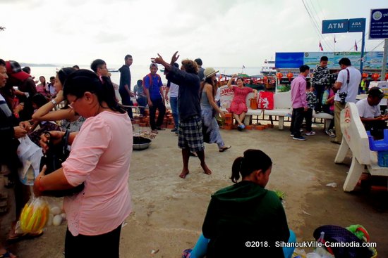 Ferry Schedule between SihanoukVille and the Islands.