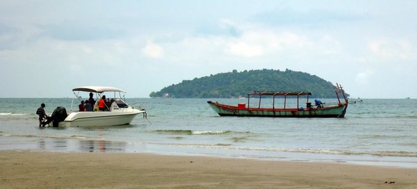 Hao Di in SihanoukVille, Cambodia.  Otres Beach.