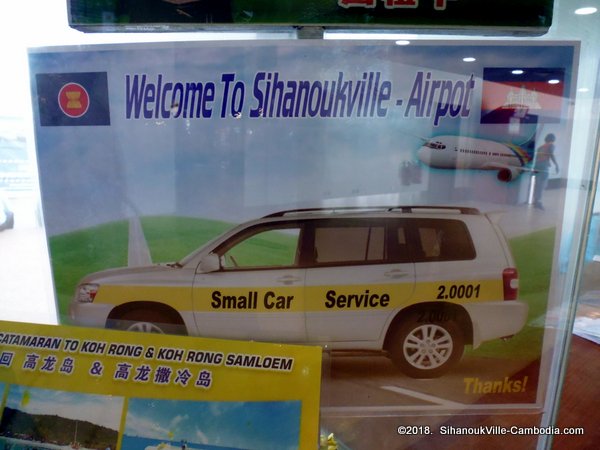 SihanoukVille Airport.  Cambodia.  Flights to Siem Reap. (Angkor Wat)