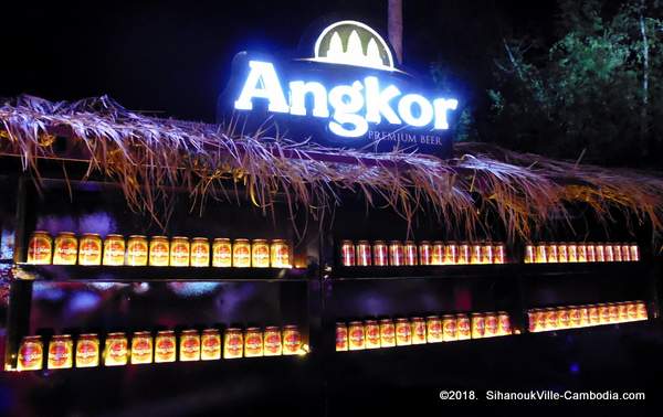 Angkor Beer in Sihanoukville, Cambodia.  My Country, My Beer.