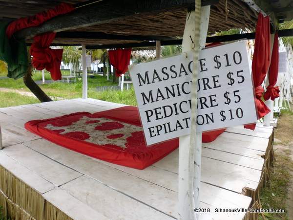 Massage in Sihanoukville, Cambodia.