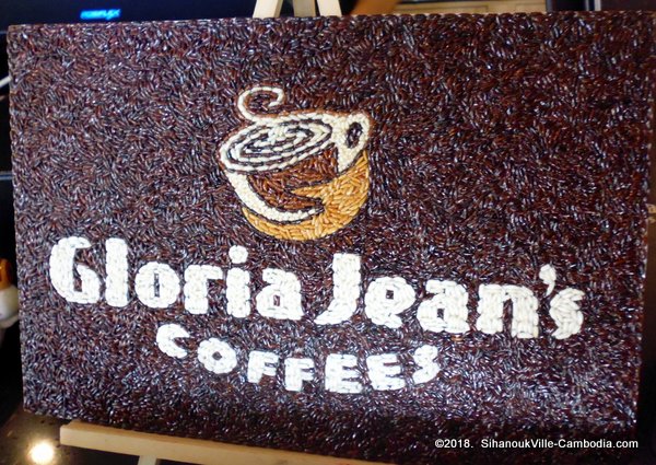 Gloria Jean's Coffees in SihanoukVille, Cambodia.